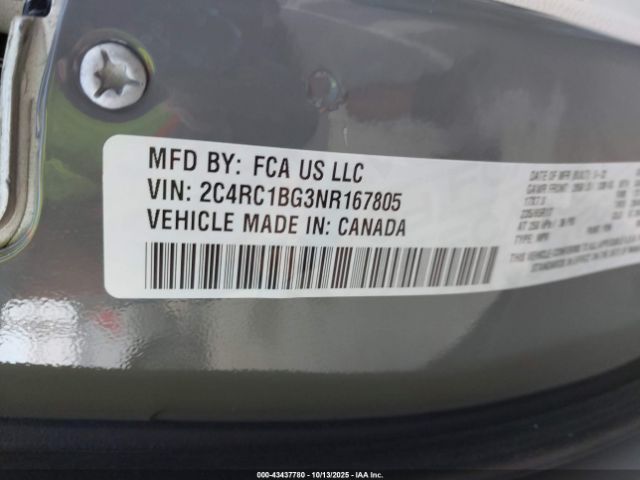 2022 CHRYSLER PACIFICA 2C4RC1BG3NR167805 Photo 8