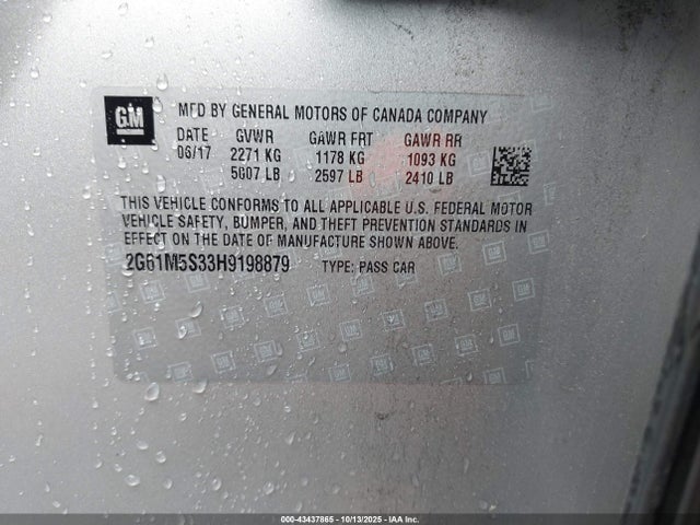 2017 CADILLAC XTS 2G61M5S33H9198879 Photo 8