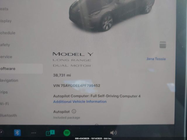 2023 TESLA MODEL Y 7SAYGDEE4PF799452 Photo 6
