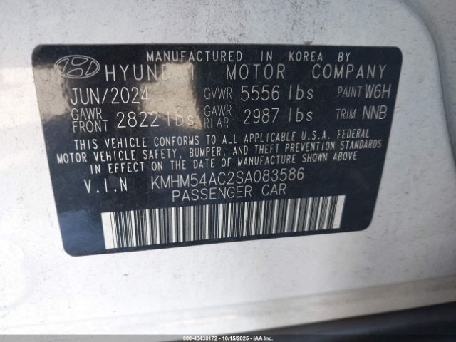 2025 HYUNDAI IONIQ 6 KMHM54AC2SA083586 Photo 8