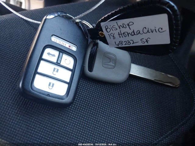 43438236 :رقم المزاد ، JHMFC1F76JX019641 vin ، 2018 Honda Civic Ex-l مزاد بيع