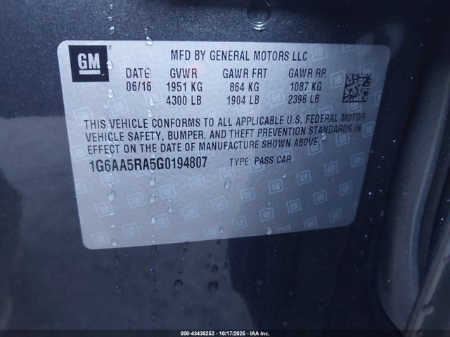 2016 CADILLAC ATS 1G6AA5RA5G0194807 Photo 8