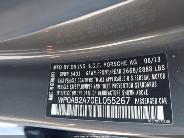 2014 PORSCHE PANAMERA WP0AB2A70EL055267 Photo 8