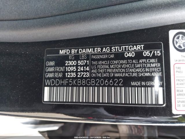 2016 MERCEDES-BENZ E 350 WDDHF5KB8GB206622 Photo 8