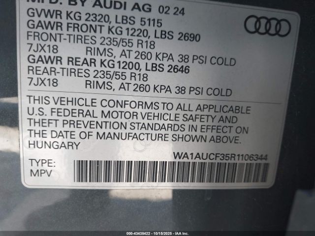 2024 AUDI Q3 WA1AUCF35R1106344 Photo 8