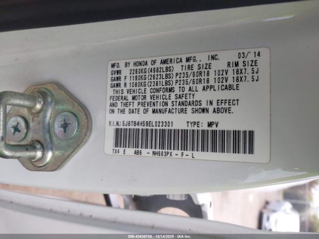 2014 ACURA RDX 5J8TB4H59EL023301 Photo 8