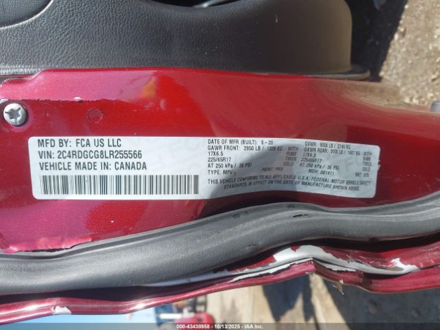 2020 DODGE GRAND CARAVAN 2C4RDGCG8LR255566 Photo 8