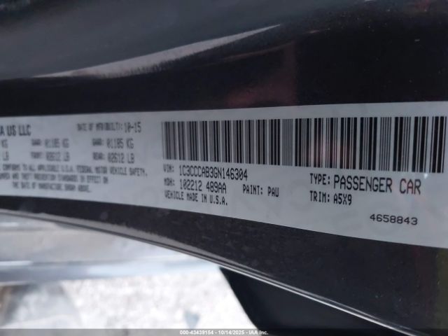 2016 CHRYSLER 200 1C3CCCAB3GN146304 Photo 8