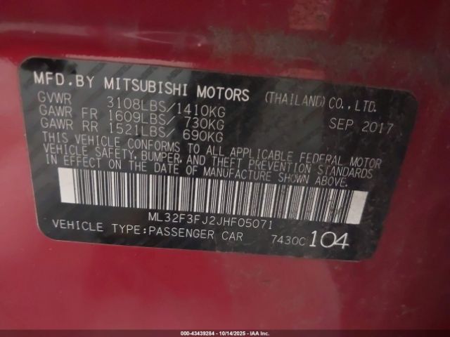 2018 MITSUBISHI MIRAGE G4 ML32F3FJ2JHF05071 Photo 8