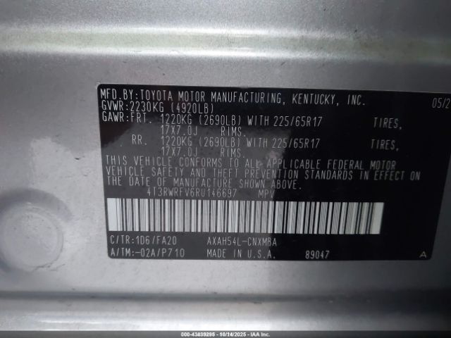 2024 TOYOTA RAV4 HYBRID 4T3RWRFV6RU146697 Photo 8