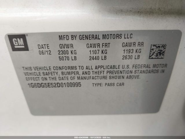 2013 CADILLAC CTS 1G6DG5E52D0100995 Photo 8