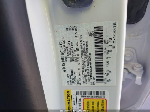 2021 FORD BRONCO SPORT 3FMCR9C66MRA63919 Photo 8