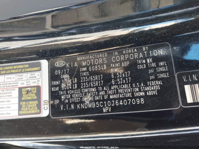 2018 KIA SEDONA KNDMB5C10J6407098 Photo 8