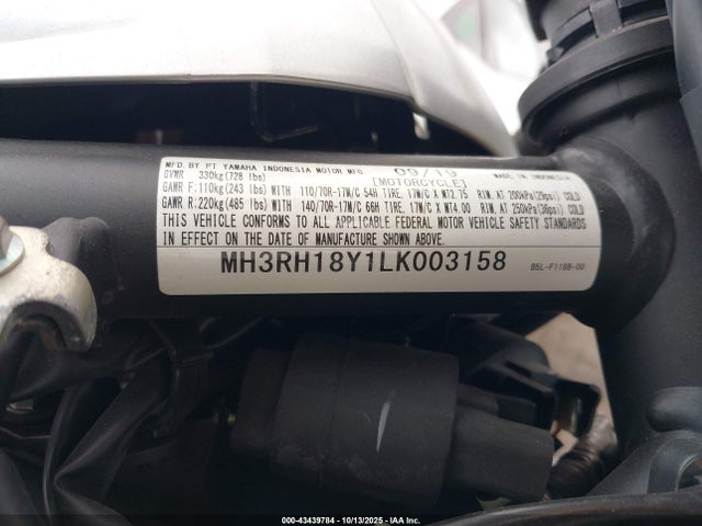 MH3RH18Y1LK003158 Yamaha 2020