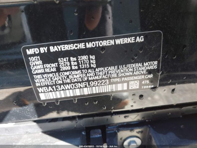 2022 BMW M440I GRAN COUPE WBA13AW03NFL99223 Photo 8