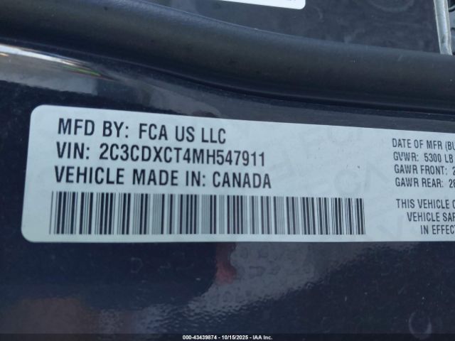 2021 DODGE CHARGER 2C3CDXCT4MH547911 Photo 8