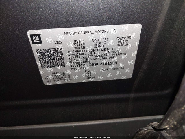 2020 CADILLAC XT6 1GYKPHRS9LZ151338 Photo 8