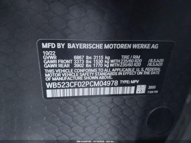 2023 BMW IX WB523CF02PCM04978 Photo 8