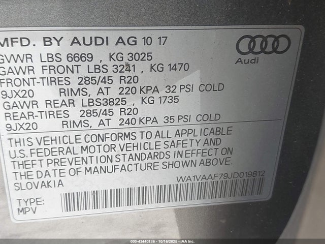 2018 AUDI Q7 WA1VAAF79JD019812 Photo 8
