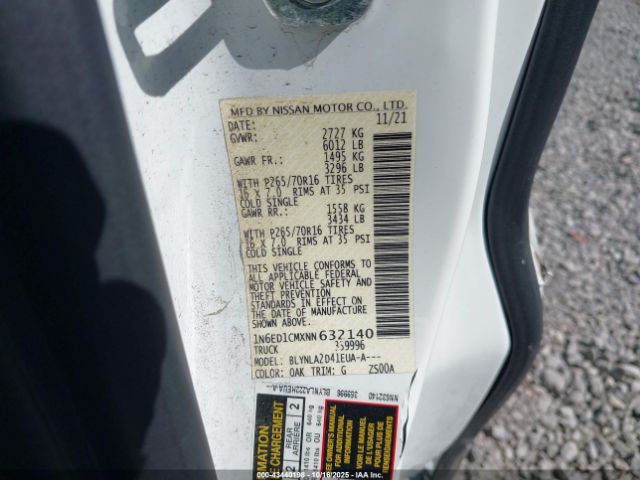 2022 NISSAN FRONTIER 1N6ED1CMXNN632140 Photo 8