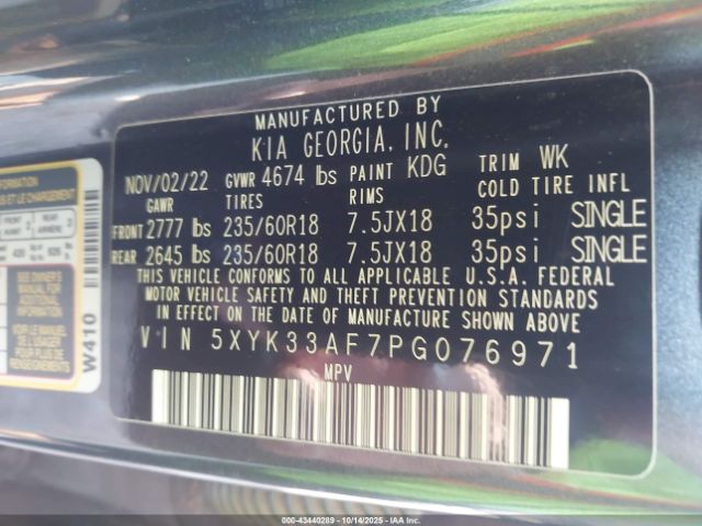 2023 KIA SPORTAGE 5XYK33AF7PG076971 Photo 8