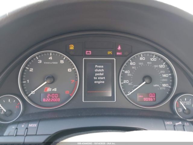 2004 AUDI S4 WAUPL68E34A160380 Photo 6