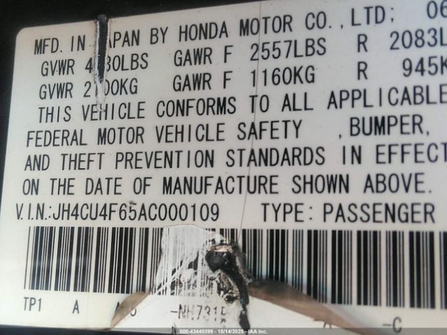 2010 ACURA TSX JH4CU4F65AC000109 Photo 8