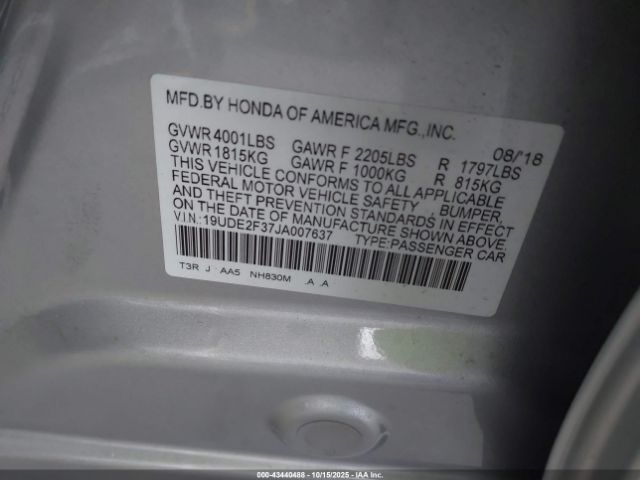 2018 ACURA ILX 19UDE2F37JA007637 Photo 8