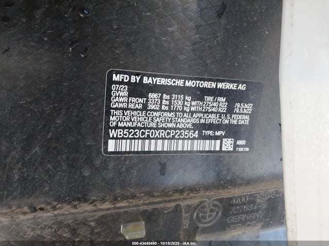 WB523CF0XRCP23564 BMW Ix Xdrive50