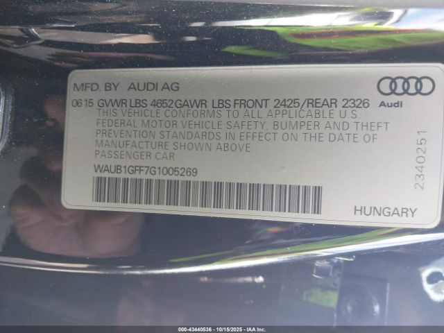 2016 AUDI S3 WAUB1GFF7G1005269 Photo 8