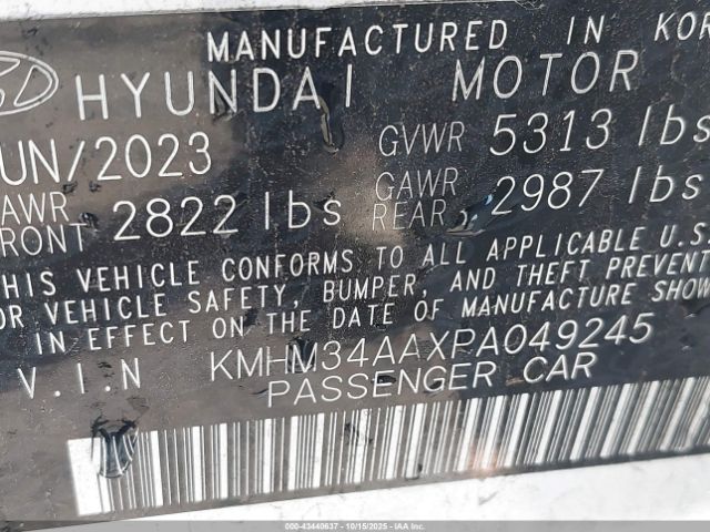2023 HYUNDAI IONIQ 6 KMHM34AAXPA049245 Photo 8