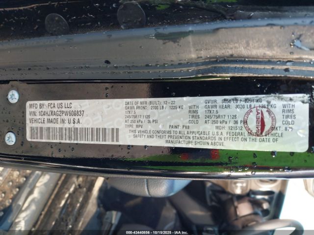 2023 JEEP WRANGLER 1C4HJXAG2PW600837 Photo 8