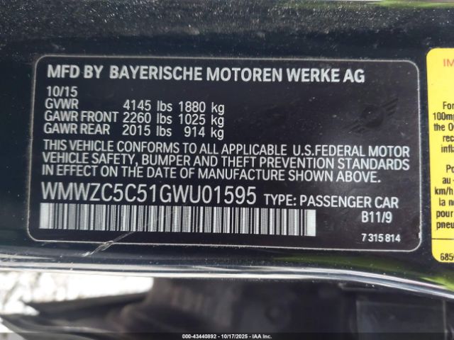 2016 MINI COUNTRYMAN WMWZC5C51GWU01595 Photo 8