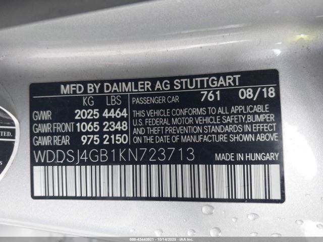 2019 MERCEDES-BENZ CLA 250 WDDSJ4GB1KN723713 Photo 8