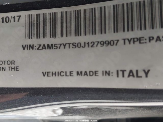 2018 MASERATI GHIBLI ZAM57YTS0J1279907 Photo 8