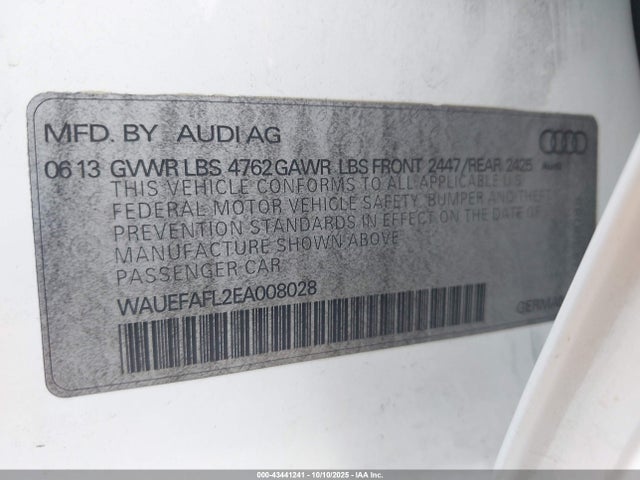 2014 AUDI A4 WAUEFAFL2EA008028 Photo 8