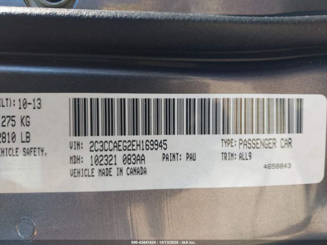 2014 CHRYSLER 300C 2C3CCAEG2EH169945 Photo 8