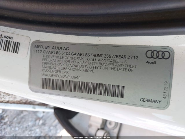 2013 AUDI A6 WAUGFAFC9DN083549 Photo 8