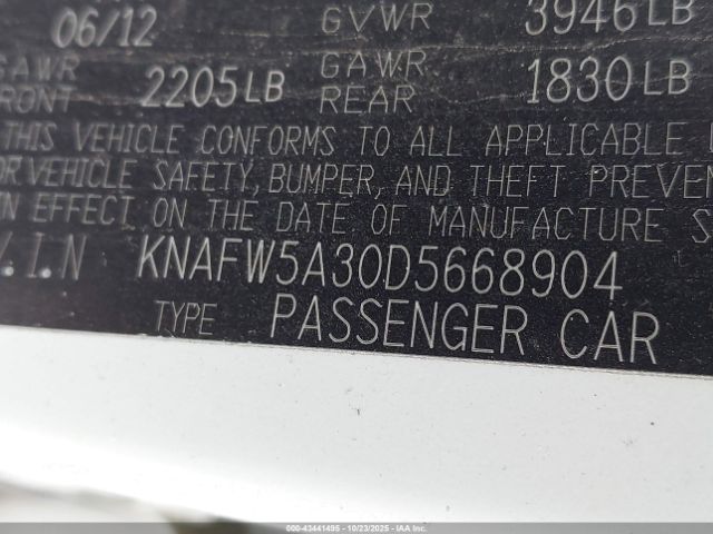 2013 KIA FORTE KNAFW5A30D5668904 Photo 8