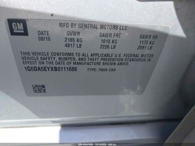 2011 CADILLAC CTS 1G6DA5EYXB0111686 Photo 8