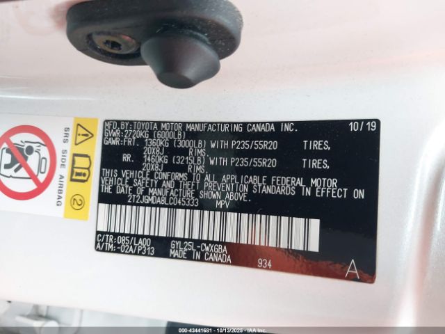 2020 LEXUS RX 450H 2T2JGMDA8LC045333 Photo 8