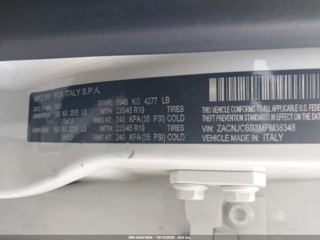 2021 JEEP RENEGADE ZACNJCBB3MPM38348 Photo 8