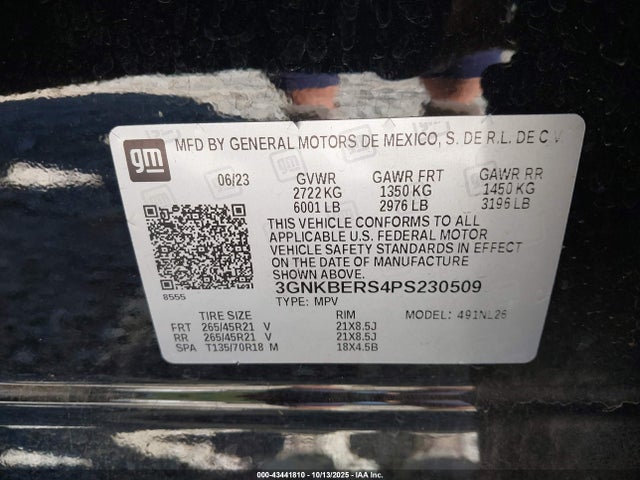 3GNKBERS4PS230509 Chevrolet Blazer Fwd Rs