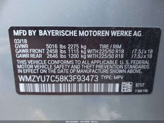 2019 MINI E COUNTRYMAN WMZYU7C58K3F93473 Photo 8