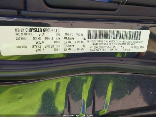 2014 JEEP GRAND CHEROKEE 1C4RJECG2EC557170 Photo 8