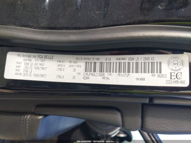 2020 JEEP GRAND CHEROKEE 1C4RJFAG2LC132201 Photo 8