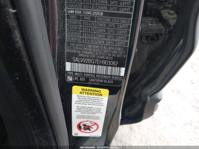 2014 LAND ROVER RANGE ROVER EVOQUE SALVV2BG7EH903082 Photo 8