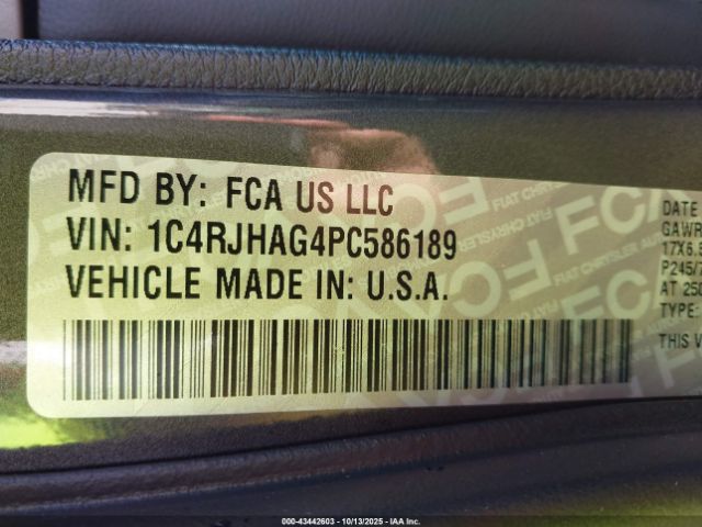 2023 JEEP GRAND CHEROKEE 1C4RJHAG4PC586189 Photo 8