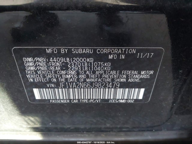 2018 SUBARU WRX STI JF1VA2N66J9823479 Photo 8