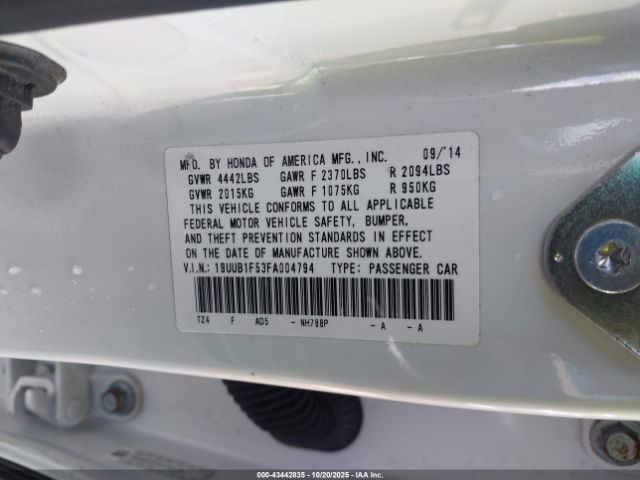 2015 ACURA TLX 19UUB1F53FA004794 Photo 8